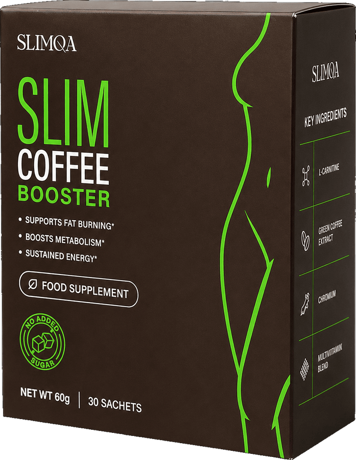 Boîte de Slimqa Slim Coffee Booster, 30 sachets, 60 g